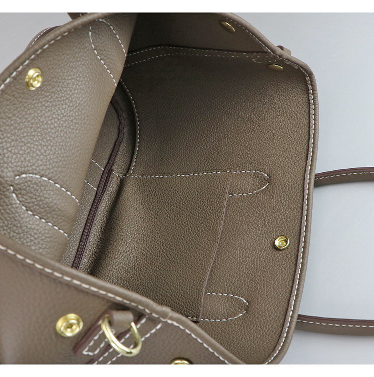 DIY Leather Handbag Kit – Beginner Top-Grain Cowhide Tote & Crossbody Bag