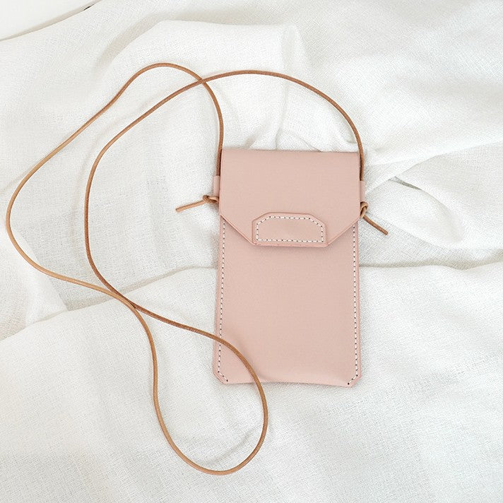 DIY Genuine Leather Phone Bag Kit – Handmade Crossbody Phone Pouch Sewing Kit for Beginners with Video Tutorial