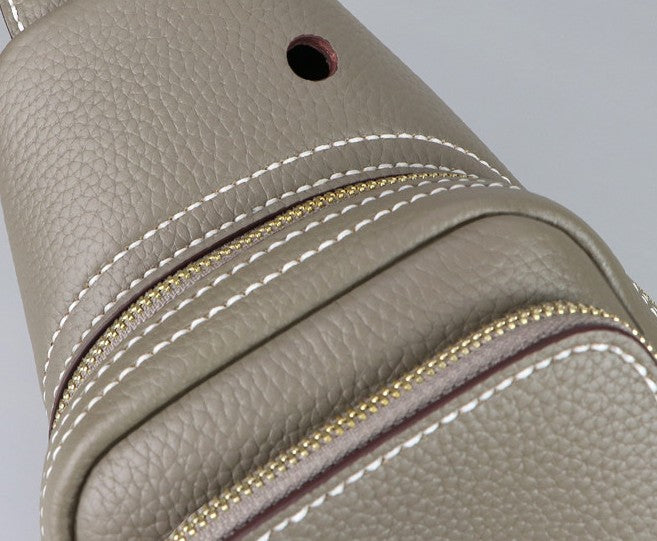 DIY Men's Leather Sling Bag Kit – Full-Grain Leather Crossbody Bag Making Kit