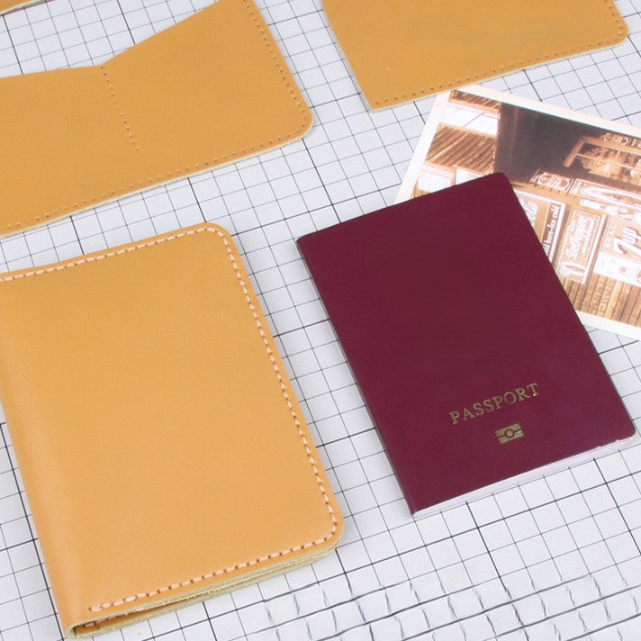 DIY Genuine Leather Passport Wallet Kit – Handmade Multifunction Travel Wallet Craft Kit for Beginners with Video Tutorial