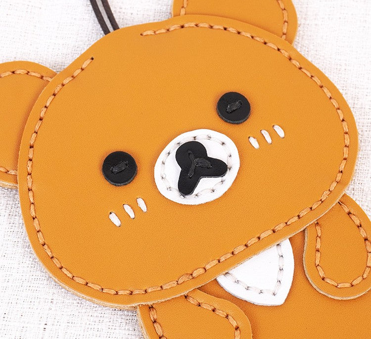 DIY Leather Key Holder Kit for Beginners – Handmade Cowhide Key Case with Video Tutorial & Complete Sewing Set