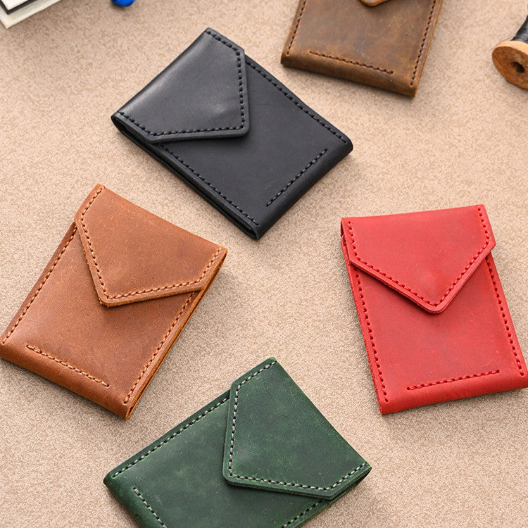DIY Crazy Horse Leather Driver License Holder Kit | Handmade ID Card Wallet Craft Set for Beginners with Video Tutorial