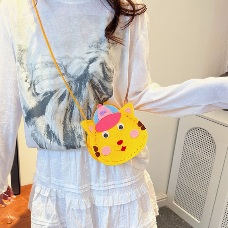 DIY Felt Mini Handbag Kit – Handmade Crossbody & Tote Bag Craft Kit for Beginners with Video Tutorial (24 Styles Available)