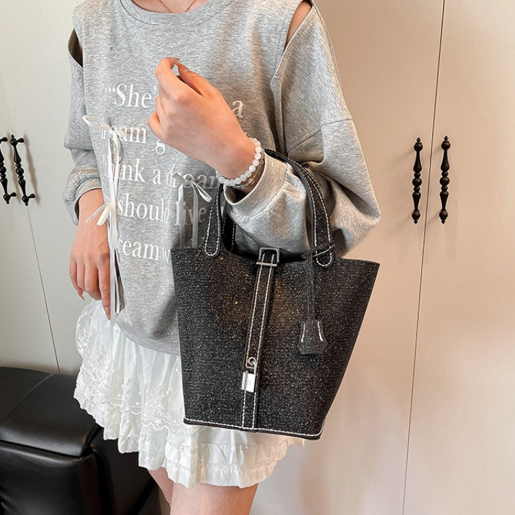 DIY Metallic PU Leather Handbag Kit – Beginner-Friendly 8-Minute Craft Set | Pre-Cut Materials | Handmade Tote Bag Gift for Women