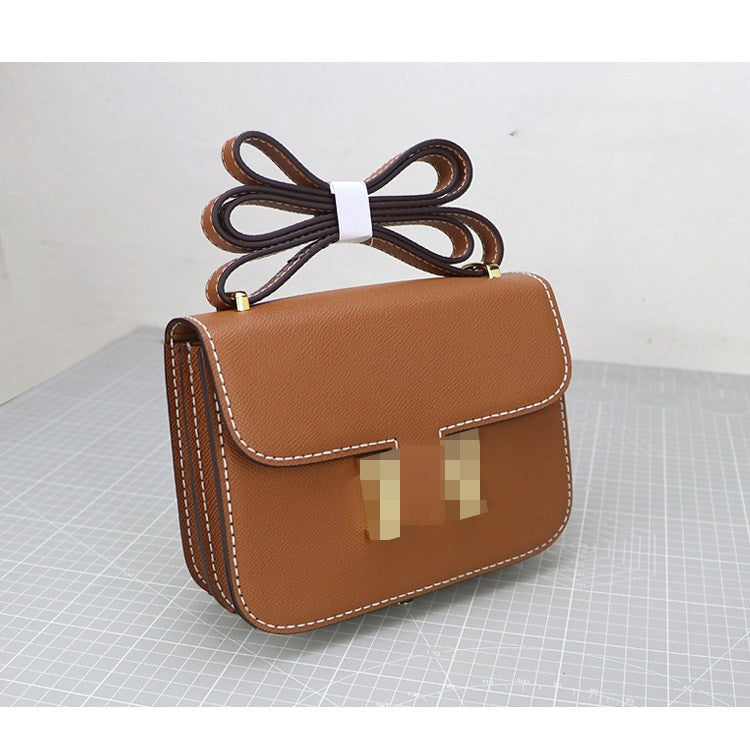 DIY Genuine Leather Crossbody Bag Kit for Beginners – Handmade Shoulder Purse Making Set with Video Tutorial & Complete Materials