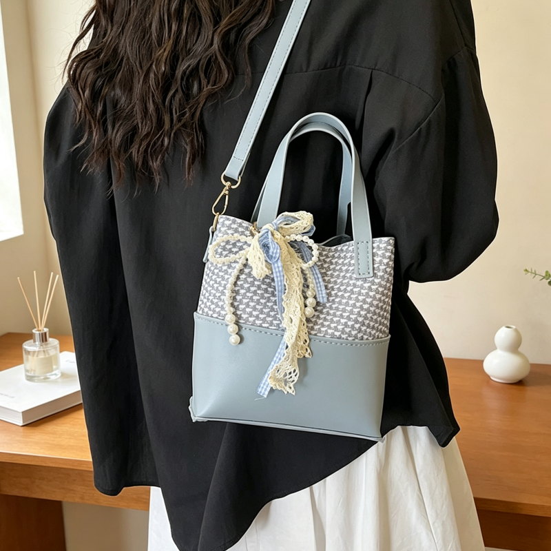DIY PU Bucket Bag Kit for Beginners – Vintage Crossbody Shoulder Bag Making Kit