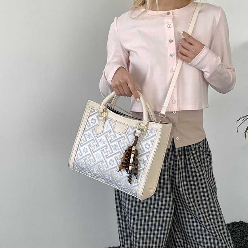 DIY PU Leather Handbag Kit with Shoulder Strap | Beginner Friendly Handmade Tote Bag Craft Set with Video Tutorial