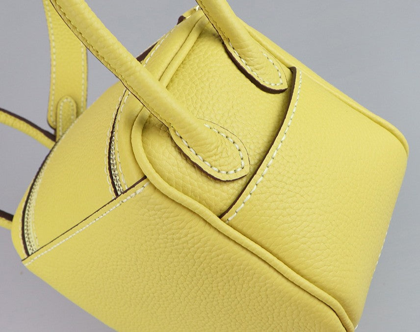 DIY Leather Shoulder Bag Kit – Beginner Top-Grain Cowhide Handmade Handbag