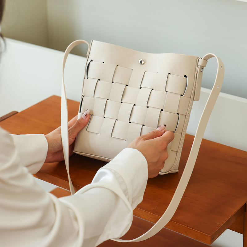 DIY PU Leather Tote Bag Kit | Beginner-Friendly Handmade Crossbody & Shoulder Bag Craft Set with Video Tutorial