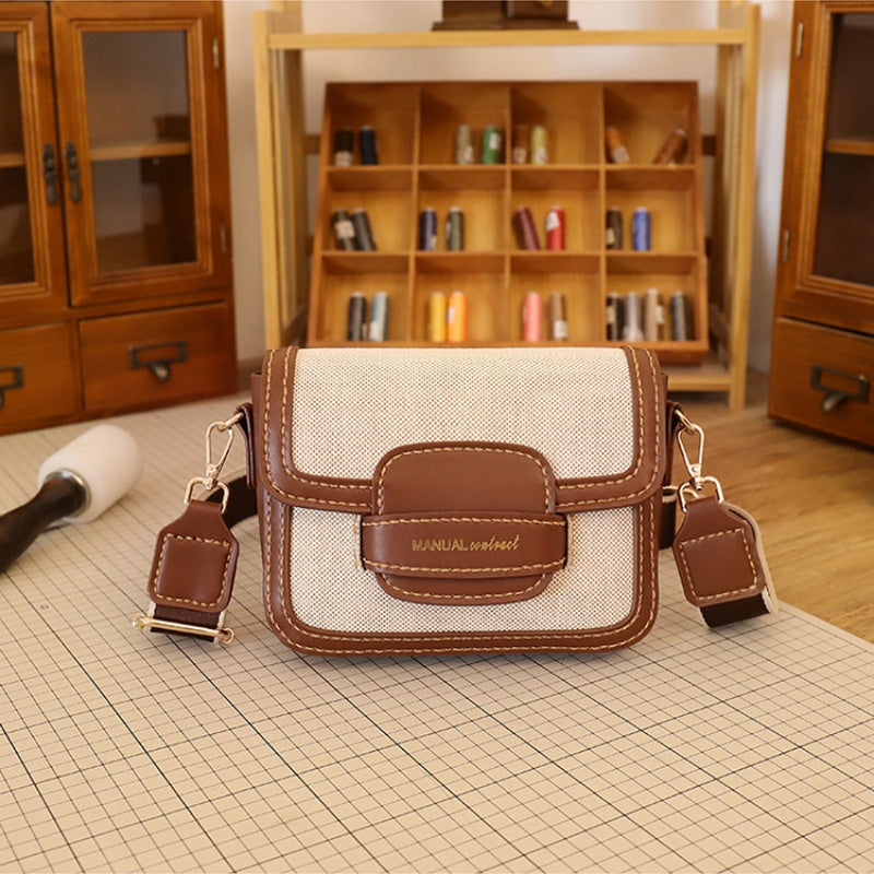 DIY PU Leather Crossbody Bag Kit for Beginners | Handmade Shoulder Purse Sewing Kit with Video Tutorial