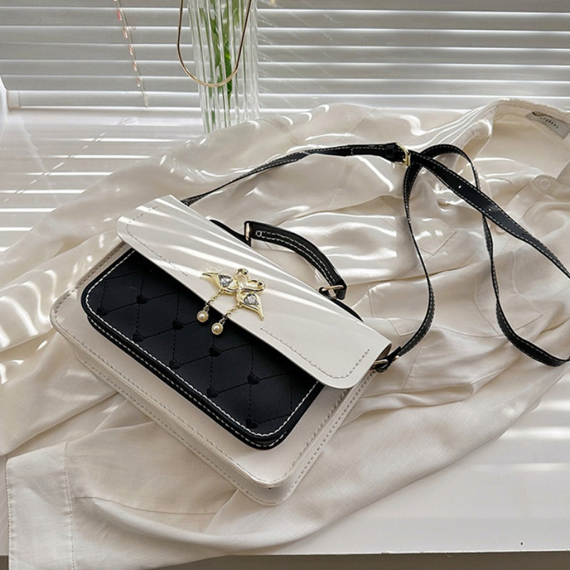 DIY Crossbody Bag Kit – Handmade PU Leather Shoulder Bag Craft Kit for Beginners with Video Tutorial (Top Handle & Adjustable Strap)