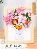 DIY Dried Flower Photo Frame Kit | Natural Preserved Flower Craft Set with Wooden Frame | Handmade Home Decor & Gift for Mother’s Day