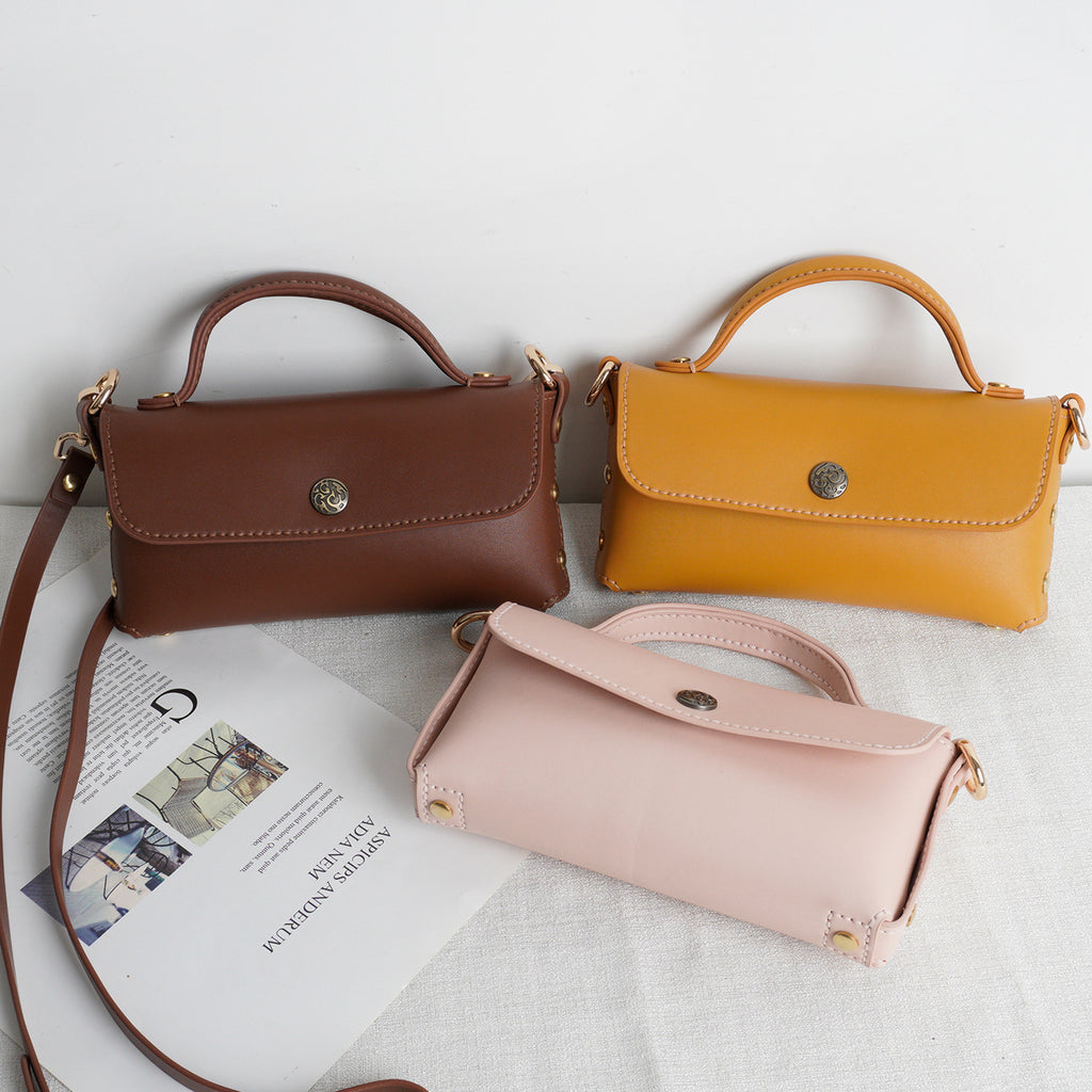 DIY PU Leather Handbag Kit | Beginner-Friendly Crossbody & Handheld Craft Set with Video Tutorial