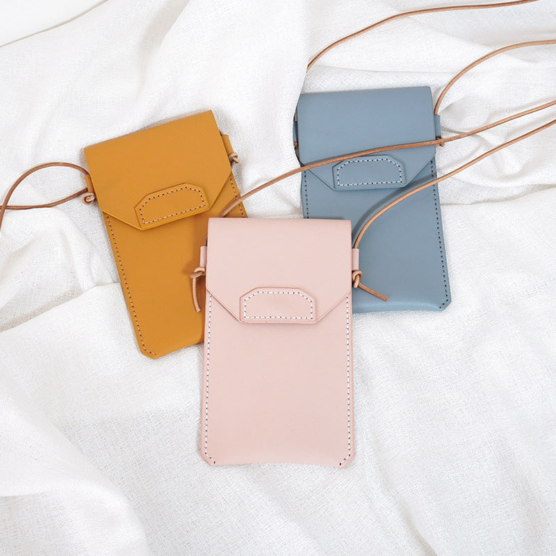 DIY Genuine Leather Phone Bag Kit – Handmade Crossbody Phone Pouch Sewing Kit for Beginners with Video Tutorial