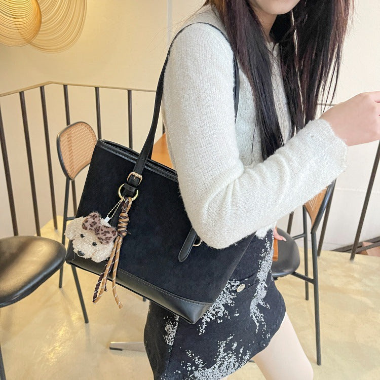 DIY PU Leather Tote Bag Kit for Beginners – Pre-Cut & Pre-Punched Handbag Sewing Kit with Video Tutorial, Crossbody & Shoulder Bag Craft Set