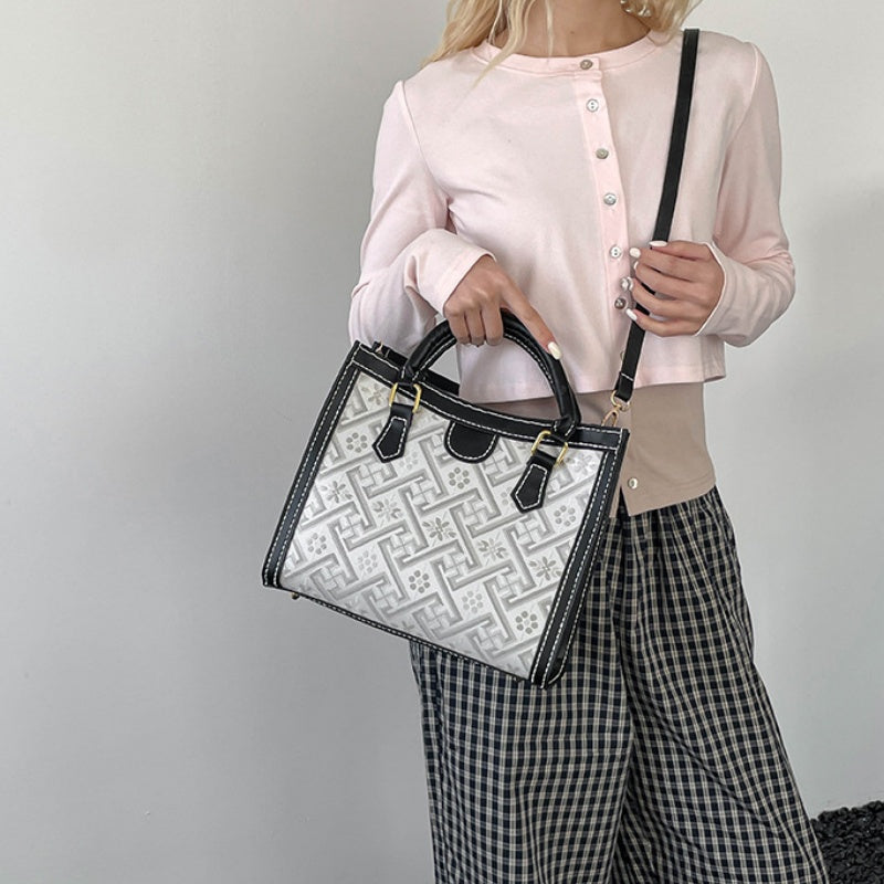 DIY PU Leather Handbag Kit with Shoulder Strap | Beginner Friendly Handmade Tote Bag Craft Set with Video Tutorial