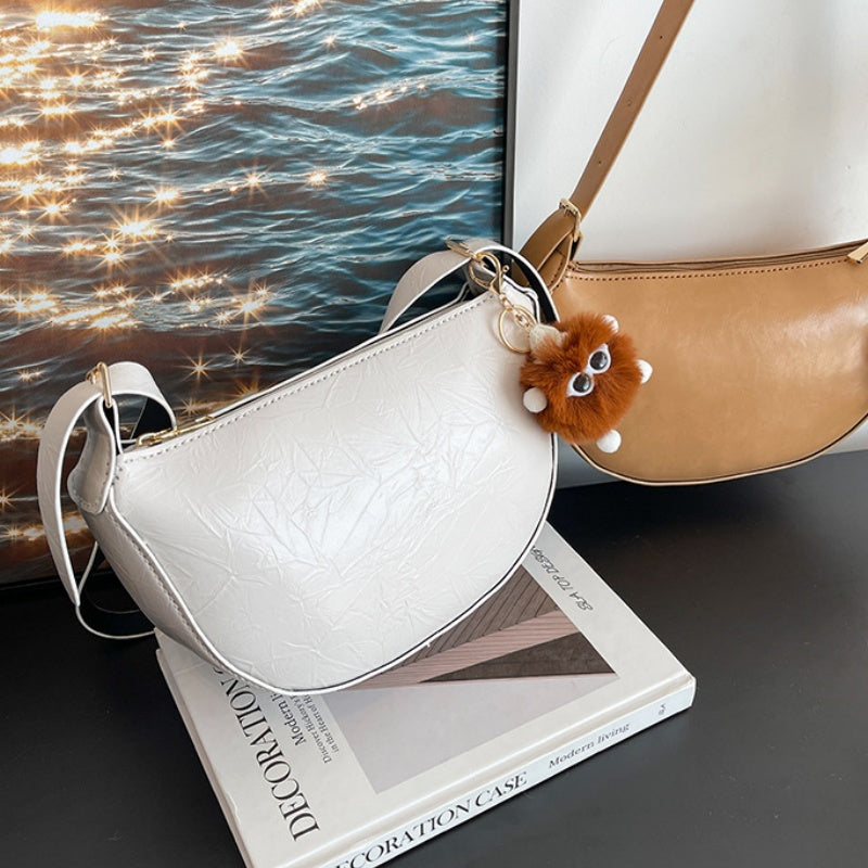 DIY Handmade PU Leather Shoulder Bag Kit – Beginner-Friendly Craft Set with Pre-Cut Materials & Step-by-Step Video Tutorial | Crossbody Adjustable Strap Bag