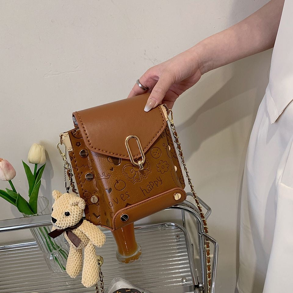 DIY PU Leather Shoulder Bag Kit for Beginners | Handmade Crossbody Purse Sewing Craft Set with Video Tutorial | DIY Fashion Bag Kit