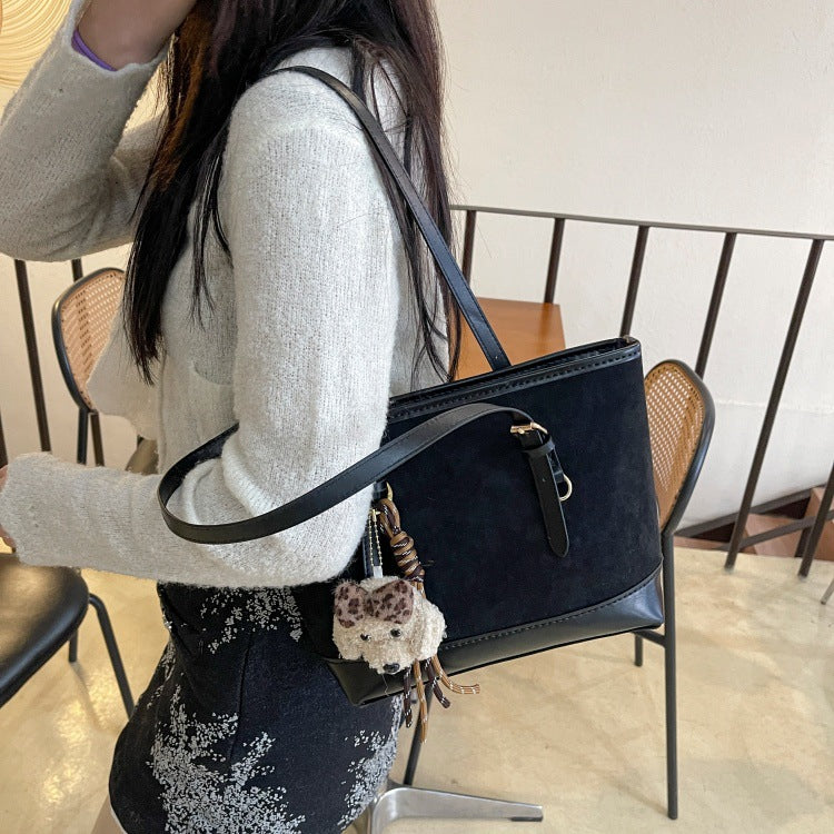 DIY PU Leather Handbag Sewing Kit for Beginners – Handmade Crossbody Tote Bag Craft Set with Pre-Cut Materials & Video Tutorial