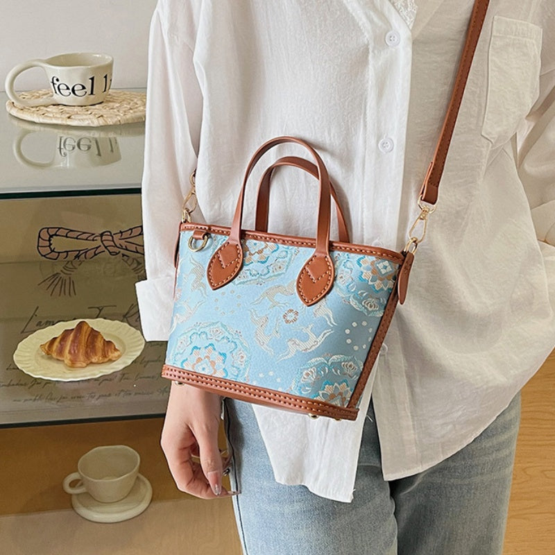 DIY PU Tote Bag Kit – Handmade Shoulder Handbag Craft Set for Beginners with Video Tutorial