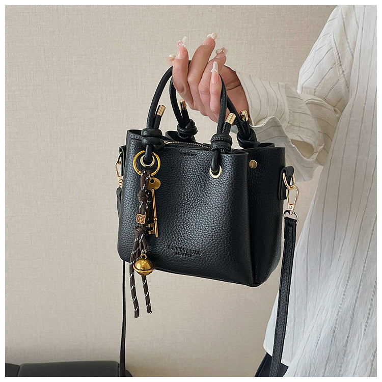 DIY PU Leather Handbag Kit for Beginners – Pre-Cut Sewing Craft Bag with Video Tutorial, Shoulder Crossbody Tote Purse Gift Kit