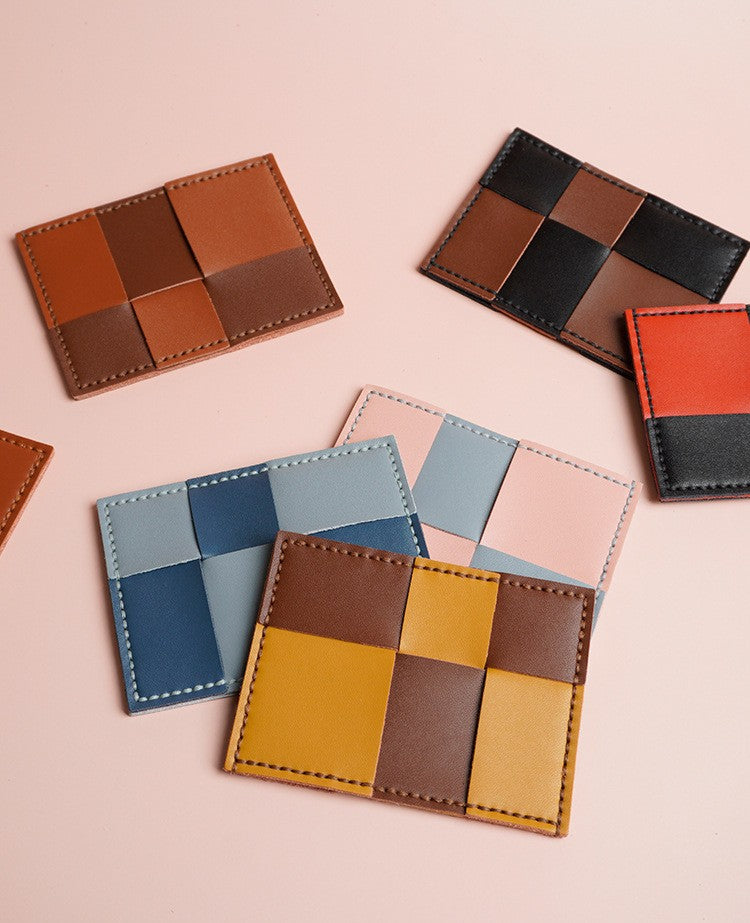 DIY Leather Card Holder Kit for Beginners | Handmade Cowhide Wallet Sewing Kit with Video Tutorial | DIY Gift Craft Set