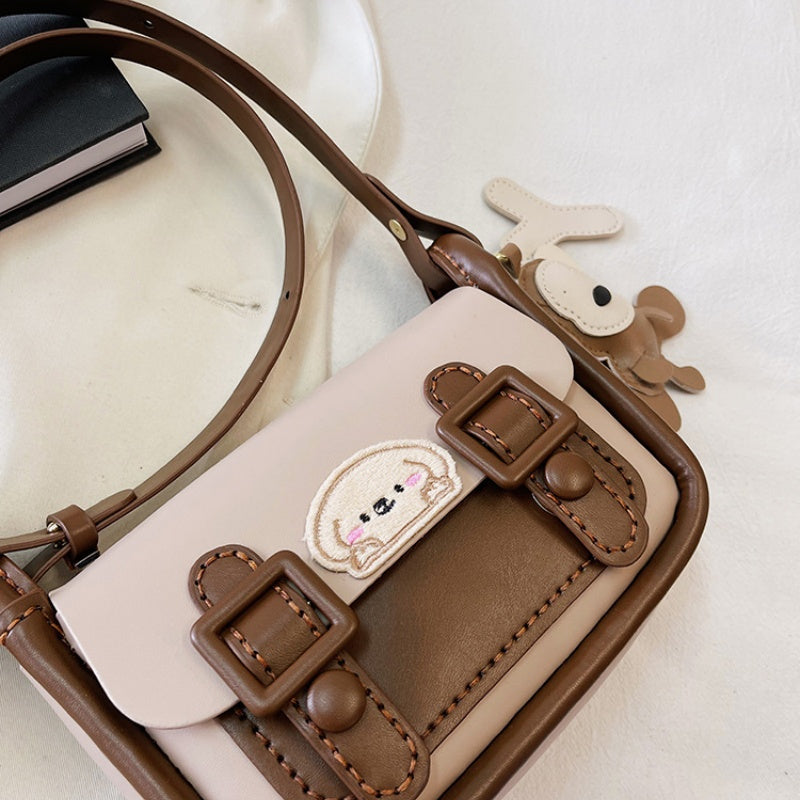 DIY PU Leather Crossbody Bag Kit for Beginners – Pre-Cut & Pre-Punched Sewing Craft Set with Video Tutorial, Handmade Gift Bag Kit