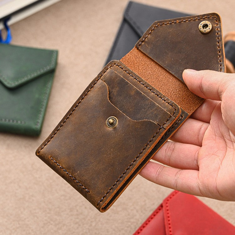 DIY Crazy Horse Leather Driver License Holder Kit | Handmade ID Card Wallet Craft Set for Beginners with Video Tutorial