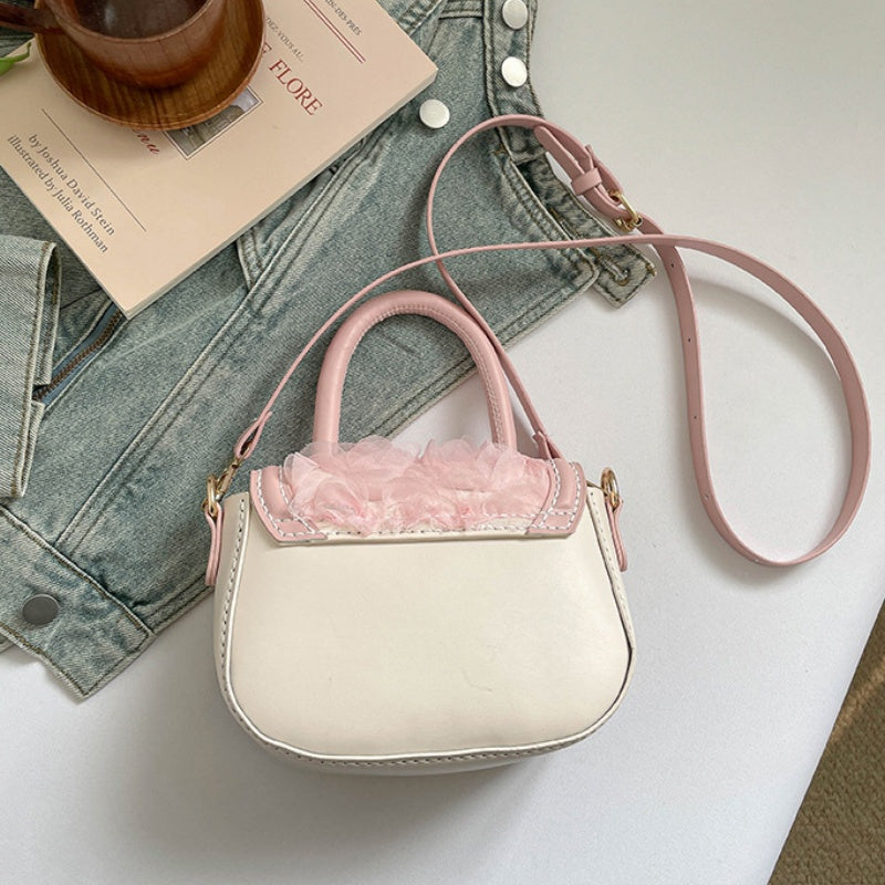 DIY PU Leather Handbag Kit for Beginners – Handmade Crossbody Shoulder Bag Sewing Kit with Pre-Cut Materials & Video Tutorial
