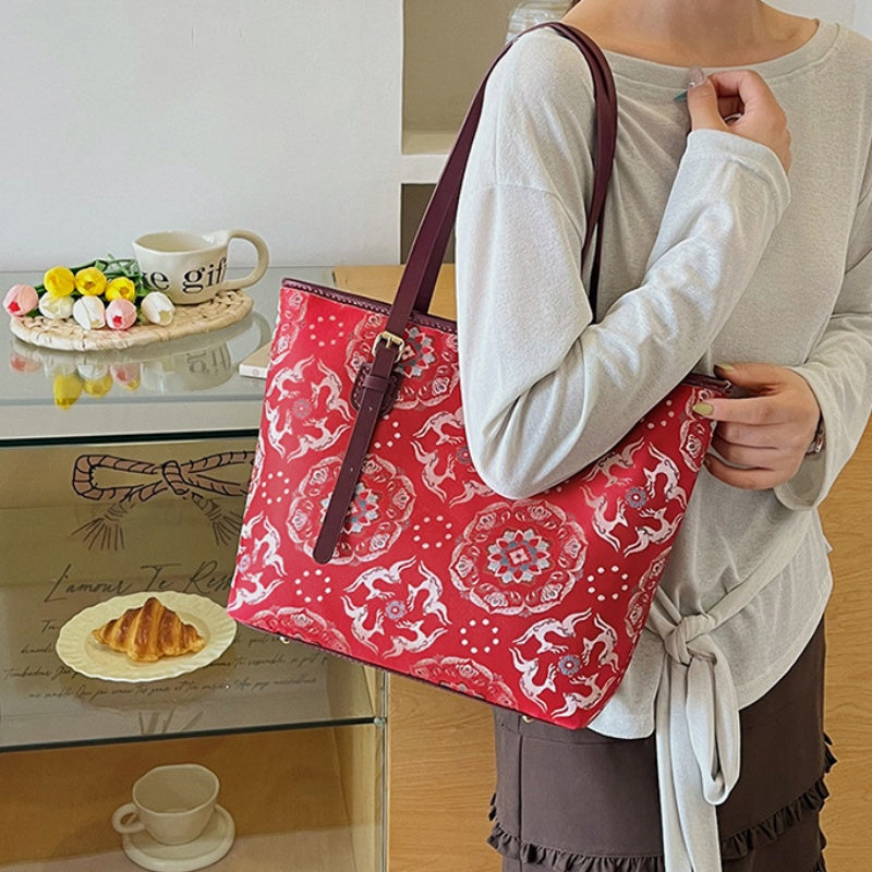 DIY PU Tote Bag Kit – Handmade Large Shoulder Handbag Craft Set for Beginners with Video Tutorial