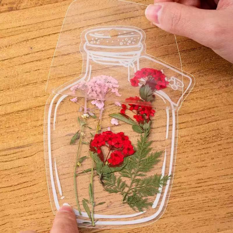 DIY Pressed Flower Bookmark Kit | Transparent Floral Bookmark Craft Set | Handmade Botanical Keepsake & Creative Gift