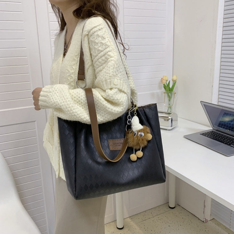 DIY PU Leather Tote Bag Kit for Beginners – Large Capacity Handbag Sewing Kit with Pre-Cut Materials, Video Tutorial & Complete Accessories