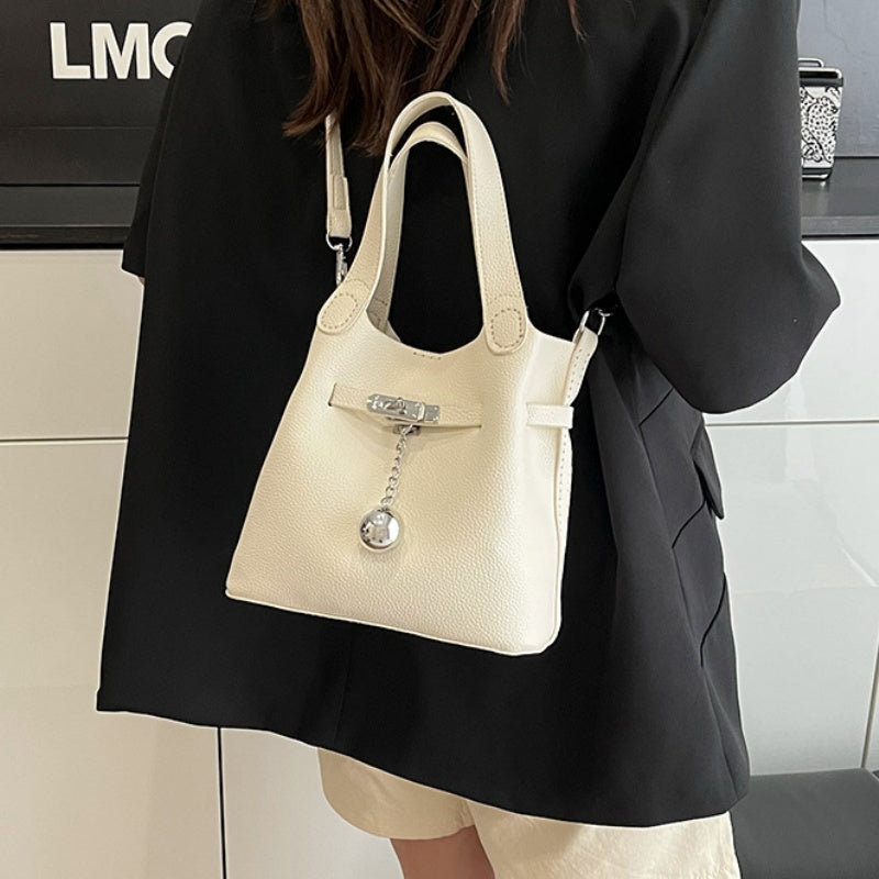 DIY PU Leather Tote Bag Kit for Beginners – Handmade Crossbody Handbag Sewing Kit with Pre-Cut Materials & Video Tutorial