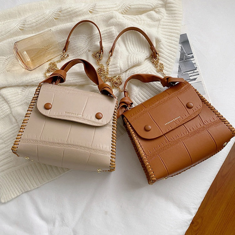 DIY PU Leather Handbag Kit – Beginner-Friendly Handmade Tote Bag Craft Set with Video Tutorial (A/B Styles, Adjustable Strap, Multiple Colors)