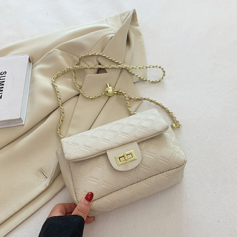 DIY PU Leather Shoulder Bag Kit – Handmade Crossbody Purse Craft Kit for Beginners with Video Tutorial (Minimalist Everyday Bag)