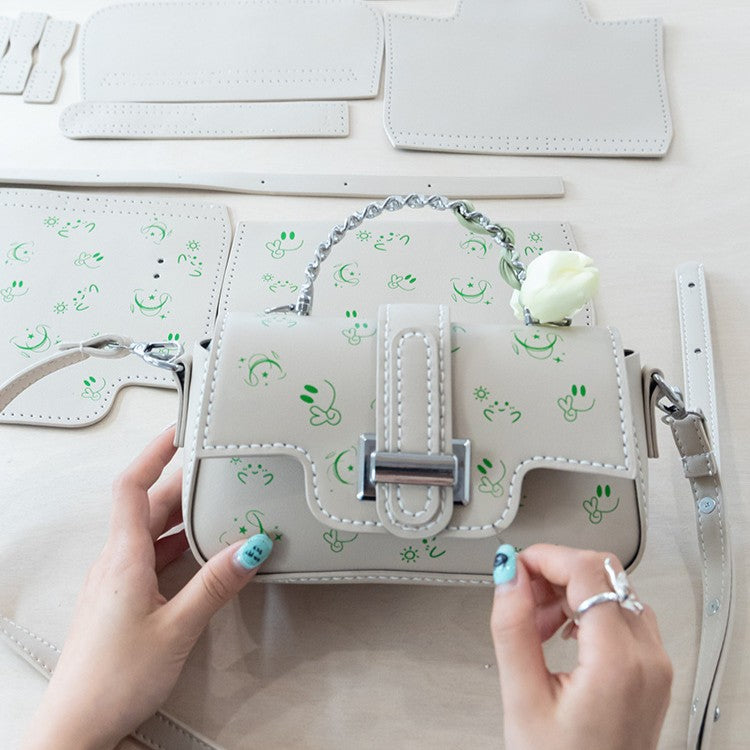 DIY Mini Shoulder Bag Kit for Beginners | Handmade Crossbody & Top Handle Bag Craft Set with Video Tutorial