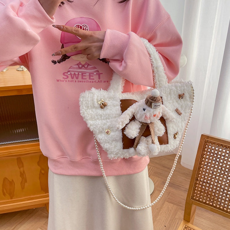 DIY Plush Woven Shoulder Bag Kit for Beginners | Handmade Crossbody Tote Bag Craft Set with Video Tutorial