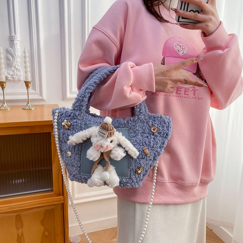 DIY Plush Woven Shoulder Bag Kit for Beginners | Handmade Crossbody Tote Bag Craft Set with Video Tutorial