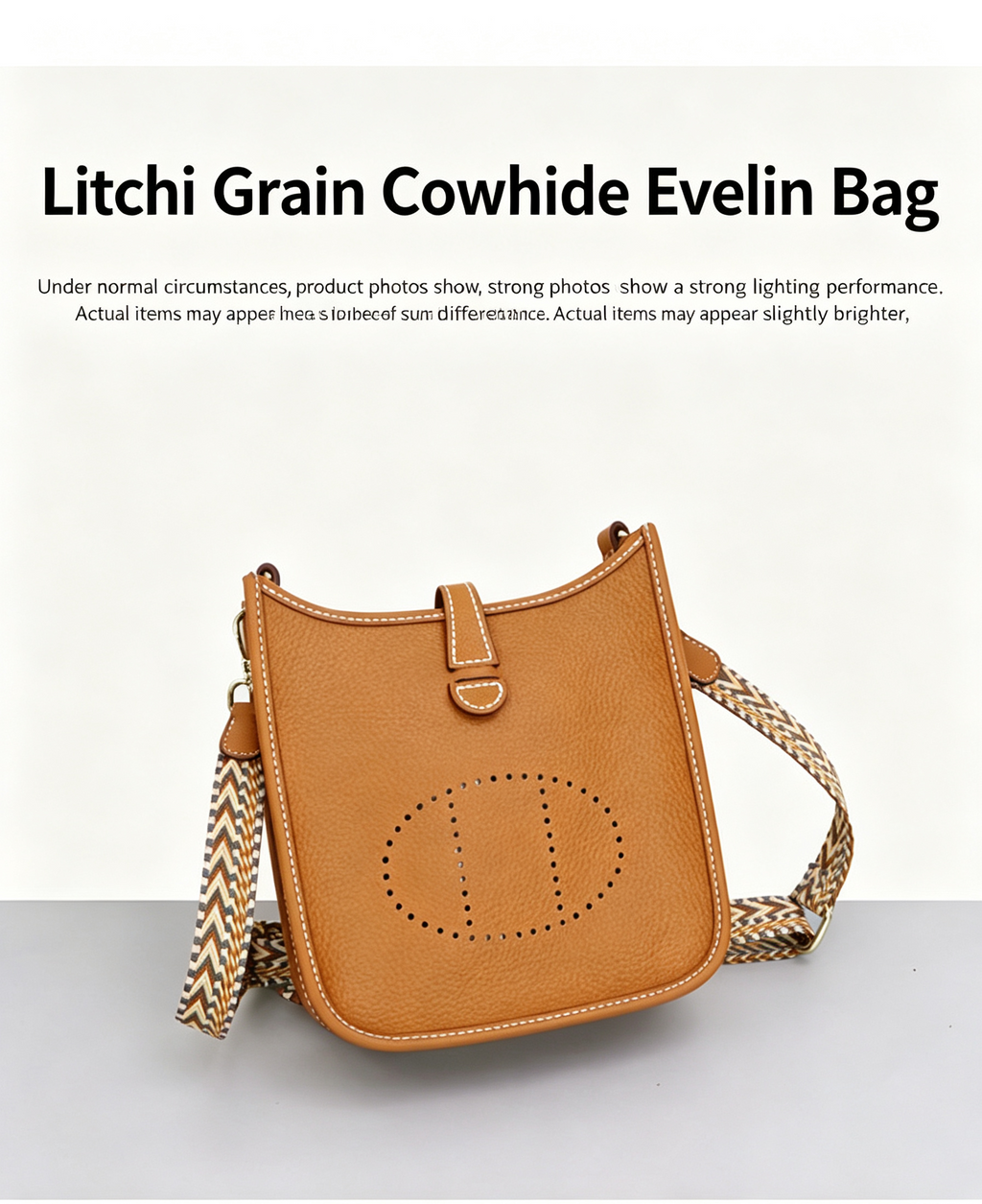 DIY Leather Crossbody Bag Kit for Beginners, Handmade Cowhide Shoulder Bag Sewing Kit, Pre-Cut Leather Craft Kit with Video Tutorial