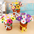 DIY Felt Flower Pot Craft Kit | Kids Educational Handmade Fabric Potted Plant Set | Montessori Creative Sewing Toy & Parent-Child Gift
