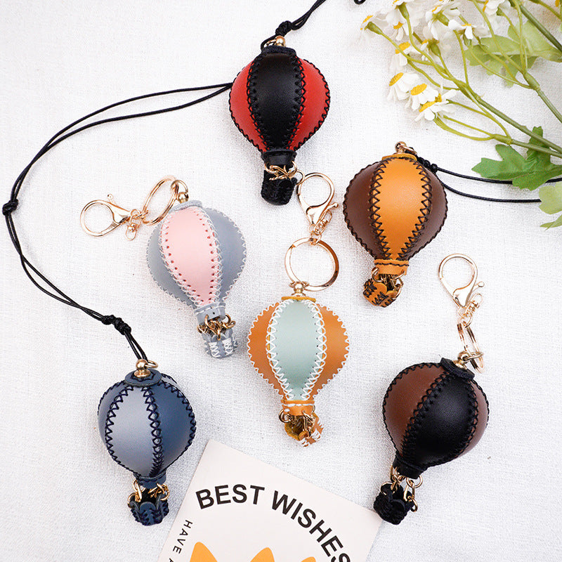 DIY Genuine Leather Keychain Charm Kit for Beginners – Handmade Bag Charm & Keyring Craft Kit with Pre-Cut Materials and Video Tutorial