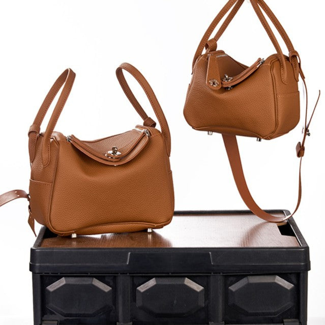 DIY Genuine Leather Shoulder Bag Kit – Handmade Cowhide Crossbody Bag Craft Set for Beginners (Small & Large Size, Video Tutorial Included)