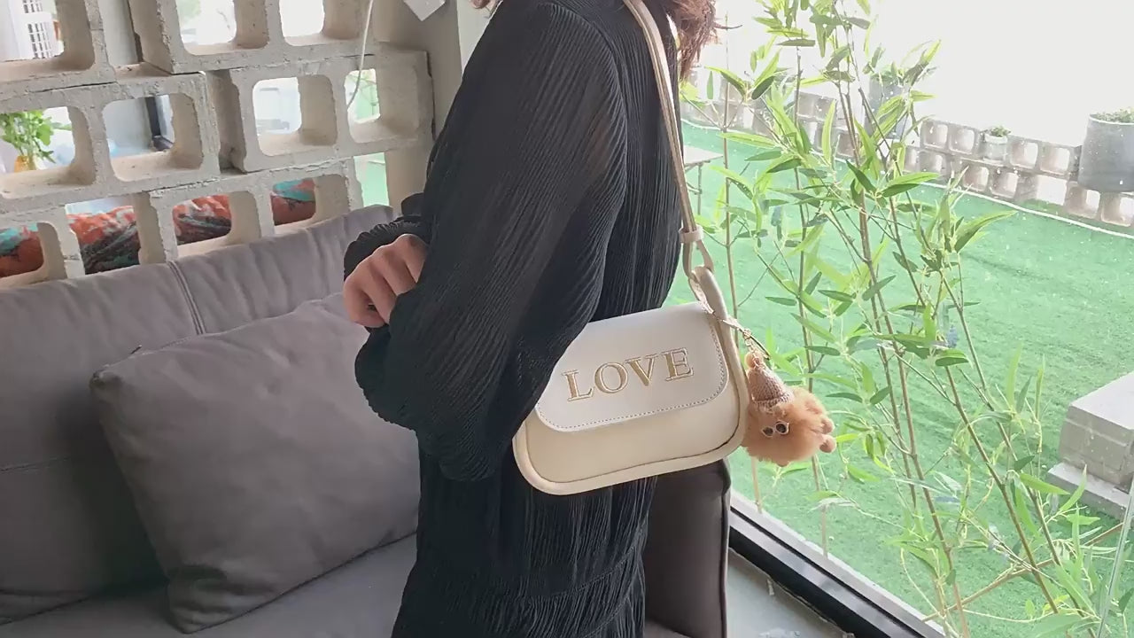 DIY PU Leather Shoulder Bag Kit – Handmade Crossbody Purse Craft Kit for Beginners with Video Tutorial (Minimalist Everyday Bag)