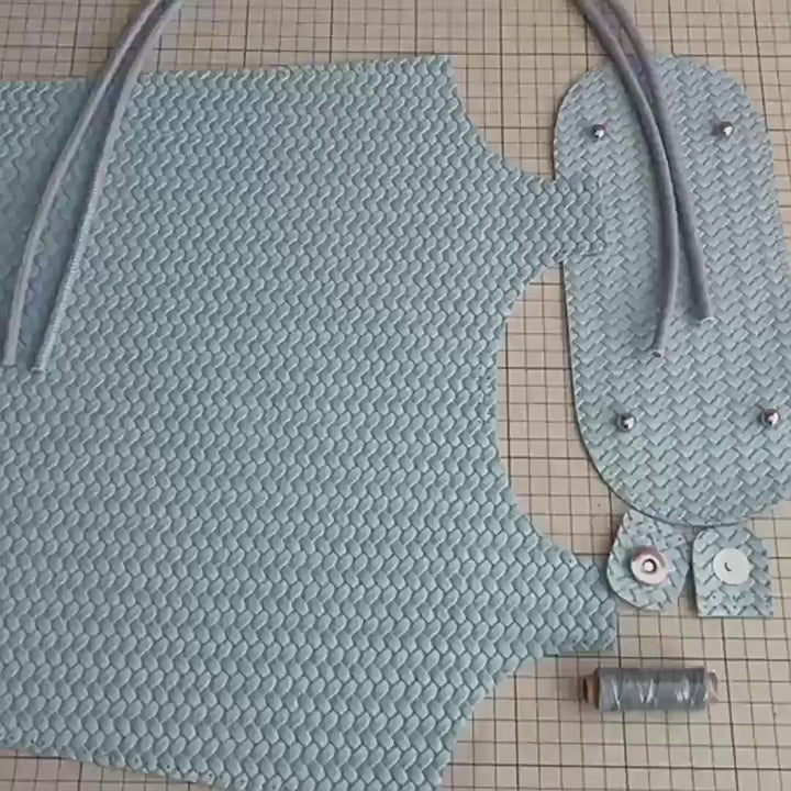 DIY Woven PU Leather Tote Bag Kit | Large Capacity Shoulder & Underarm Bag Craft Set with Video Tutorial