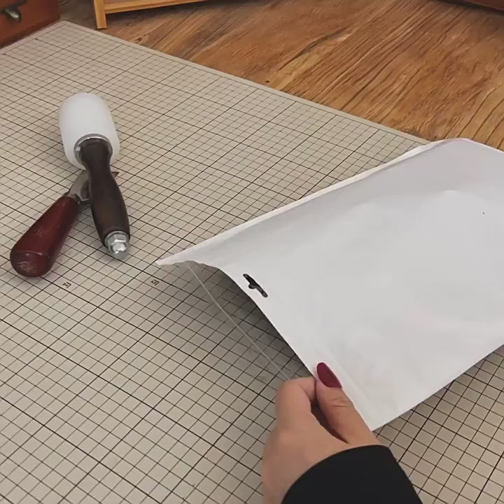 DIY PU Leather Shoulder Bag Kit for Beginners – Pre-Cut & Pre-Punched Crossbody Purse with Video Tutorial