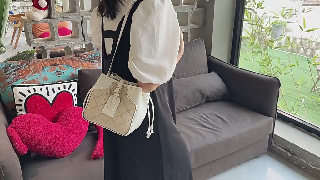 DIY PU Leather Shoulder Bag Kit – Beginner-Friendly Handmade Crossbody Bag Craft Set with Video Tutorial (4 Colors, Easy Sewing Kit)