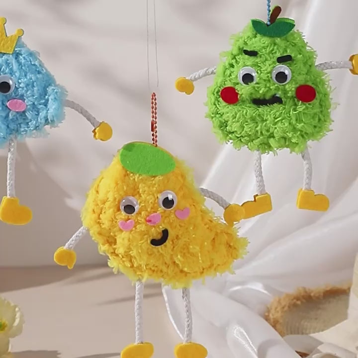 DIY Yarn Hanging Ornament Kit | Kids Educational Craft Set (6 Designs) | Felt & Wool Handmade Pendant Toys for Early Learning & Parent-Child Activity