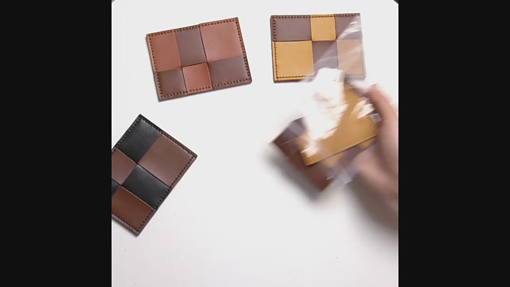 DIY Leather Card Holder Kit for Beginners | Handmade Cowhide Wallet Sewing Kit with Video Tutorial | DIY Gift Craft Set