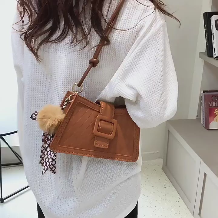 DIY PU Handbag Kit – Beginner-Friendly 8-Minute Craft Set | Pre-Cut Materials | Adjustable Strap Tote & Crossbody Bag for Women