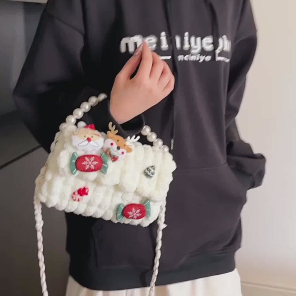 DIY Crochet Shoulder Bag Kit for Beginners – Handmade Crossbody Handbag Craft Kit with Video Tutorial